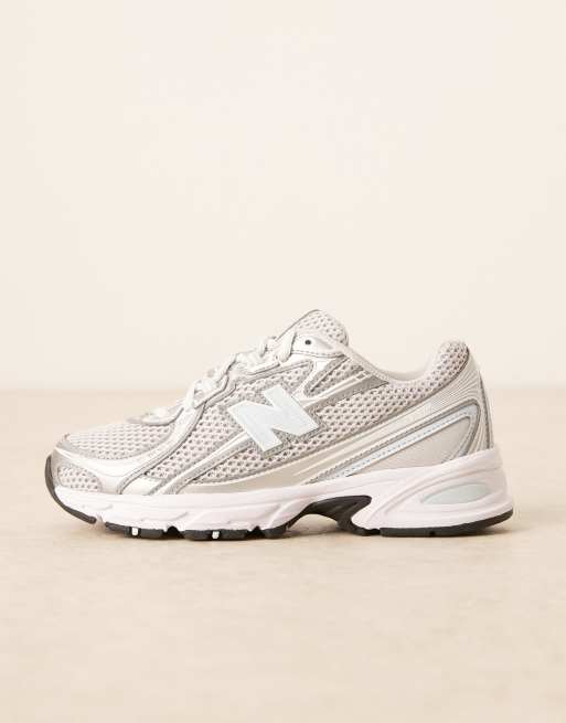 新品未使用　箱あり　New Balance 740 21cm New Balance 740 sneakers in silver | ASOS
