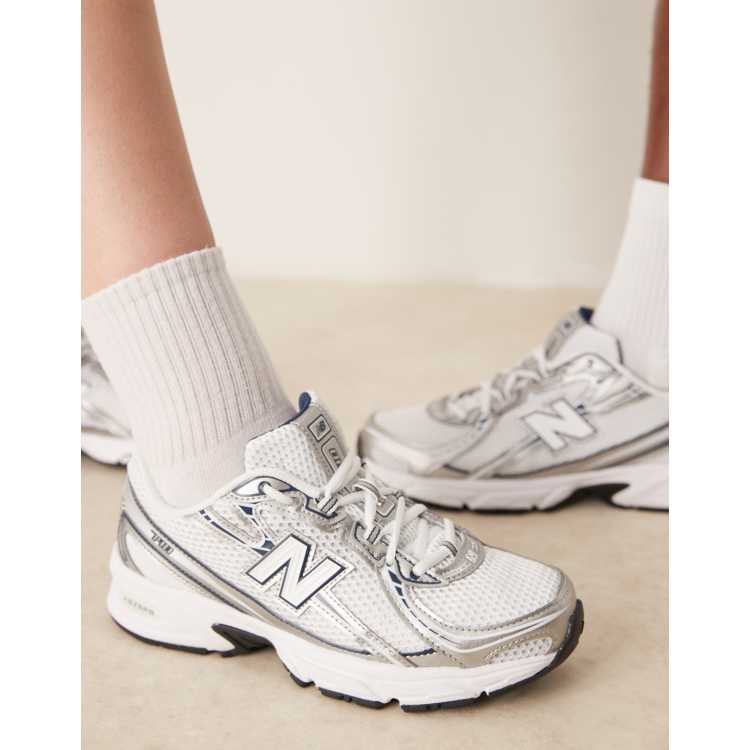 【関税&送料込】New Balance Sneaker 740 White Silver Navy Bl New Balance 740 trainers in navy and white | ASOS
