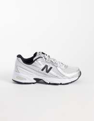 New Balance 740 trainers in white and silver