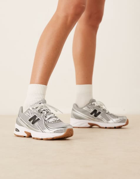 New Balance 740 unisex sneakers in silver and black - view 1