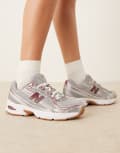 [New Balance] New Balance 740 unisex sneakers in silver and burgundy 38 SILVER