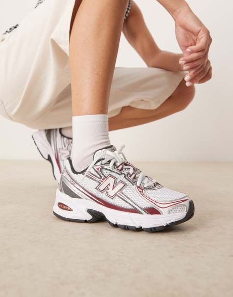New Balance – 740 – Vita och röda träningsskor - view 1