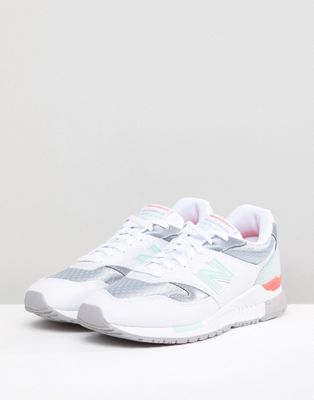 new balance blanche et argent