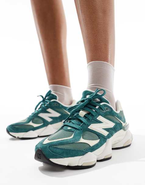 New Balance - 9060 - Baskets - Vert foncé/blanc - view 1
