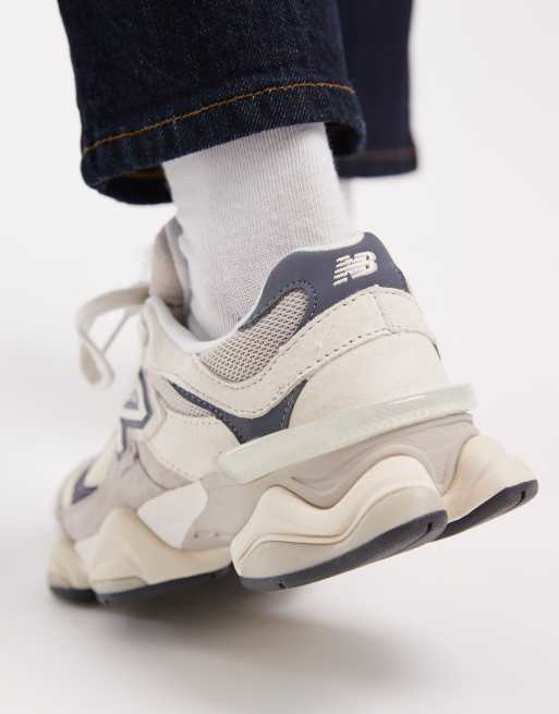 New Balance – 9060 – Grå och marinblå sneakers, 3 av 5