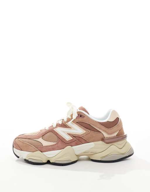 New Balance – 9060 – Rosa, flerfärgade sneakers, 4 av 5