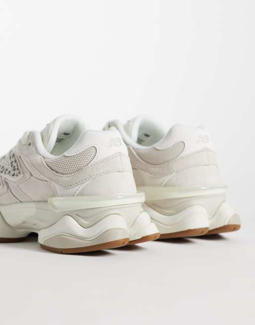 New Balance – 9060 – Sneaker in Beige mit Leoparden-Print-Detail, 4 von 5