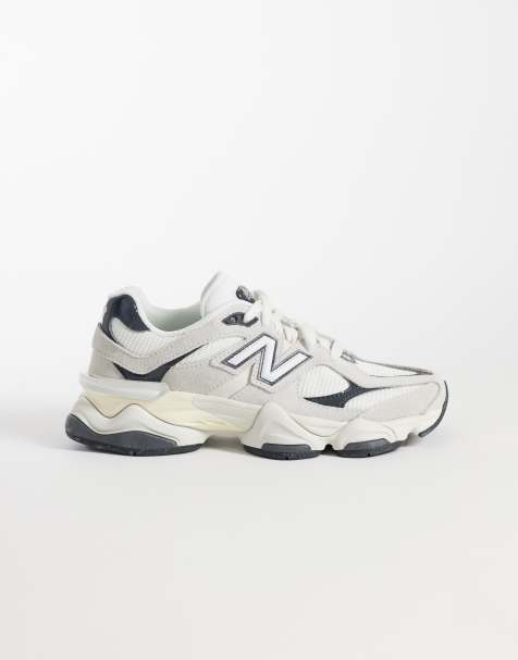 New Balance 9060 sneaker in white and black - view 1