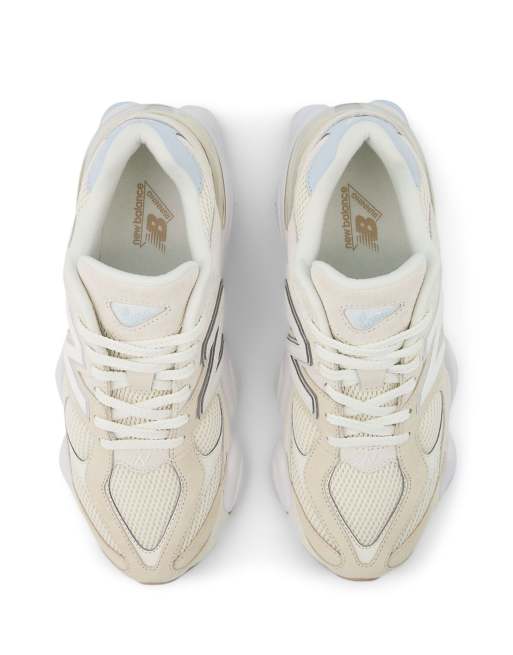 New Balance - 9060 - Sneakers color bianco sporco e beige, 3 di 4