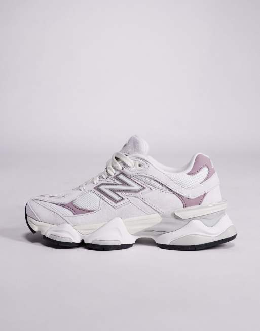 New Balance - 9060 - Sneakers grigie e viola, 2 di 5