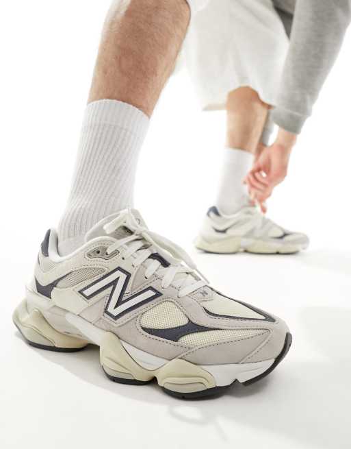 New Balance - 9060 - Sneakers i moonrock og marineblå