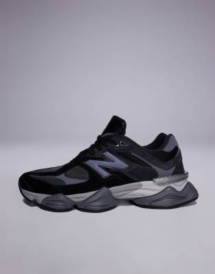 New Balance 9060 sneakers in black and dark gray