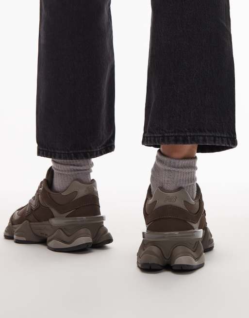 New Balance 9060 sneakers in brown, 5 of 5