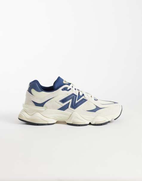 New Balance 9060 sneakers in cream and navy - view 1