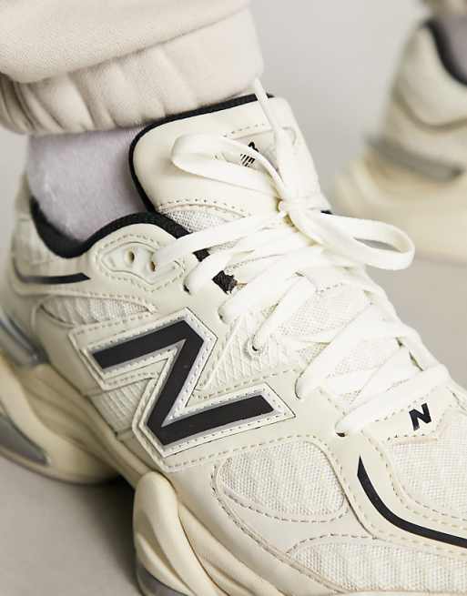 New Balance 9060 sneakers in cream with black detail | ASOS New Balance 9060 sneakers in cream with black detail | ASOS