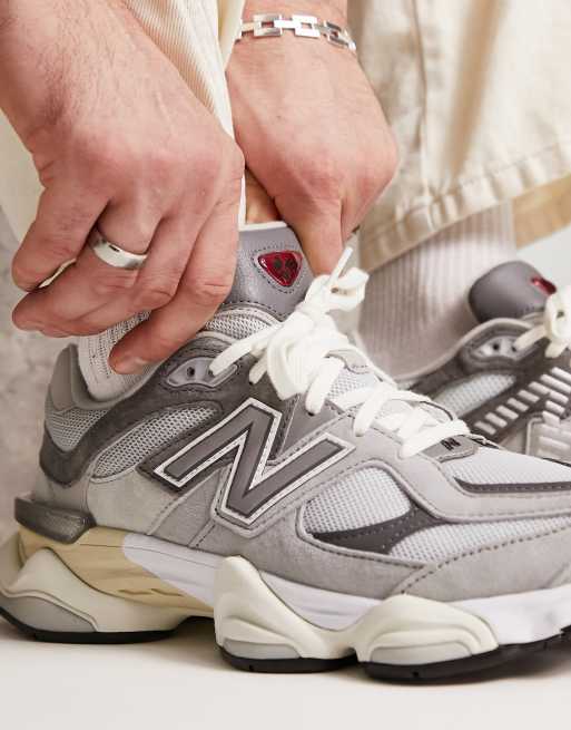 New Balance 9060 sneakers in grey multi, 3 of 4