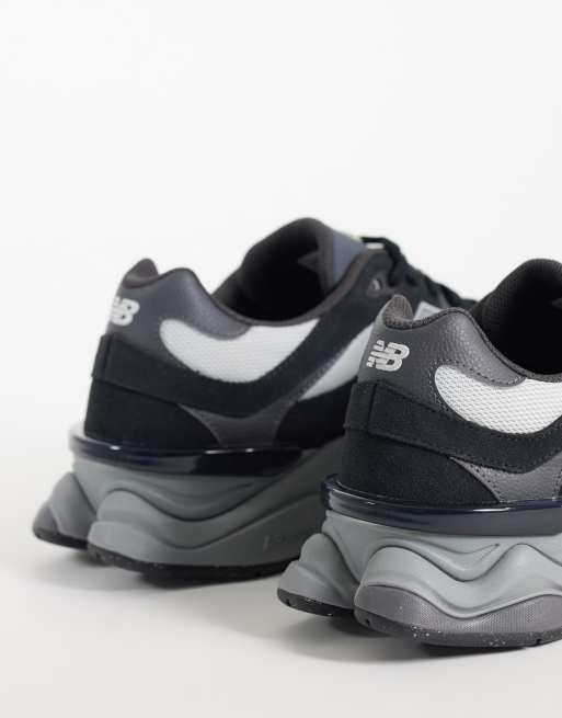 New Balance 9060 sneakers in grijs en zwart, 4 van 5
