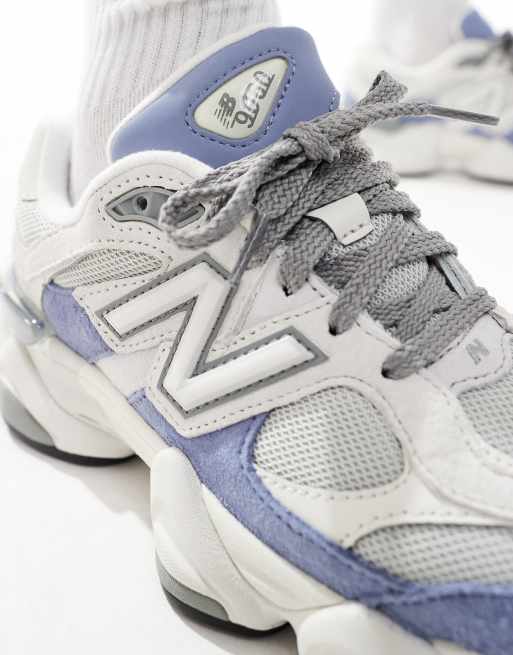 New Balance - 9060 - Sneakers in grijs met blauw, 4 van 5