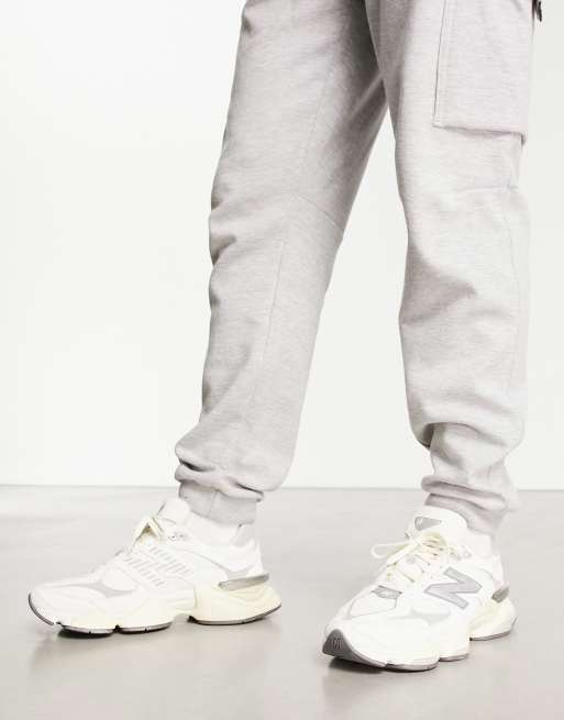 Balance 9060 sneakers white with gray metallic detail | ASOS