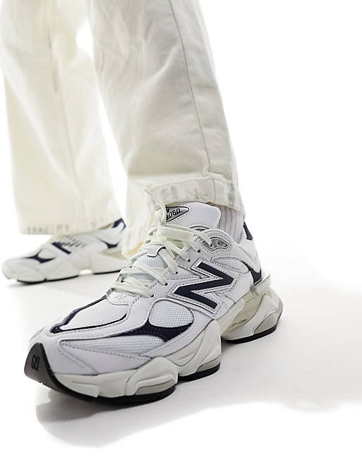 New Balance 9060 sneakers in white with navy detail | ASOS
