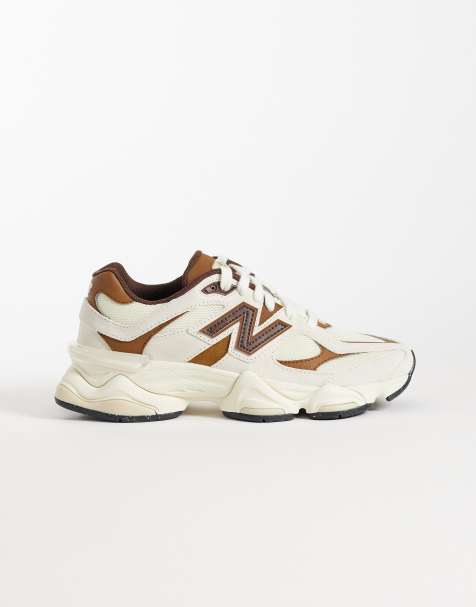 New Balance 9060 sneakers in wit en bruin - view 1