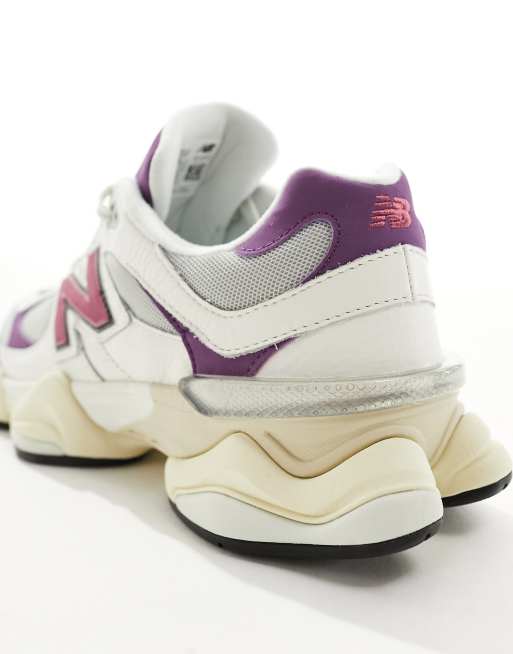 New Balance - 9060 - Sneakers in zeezout en paars, 4 van 5