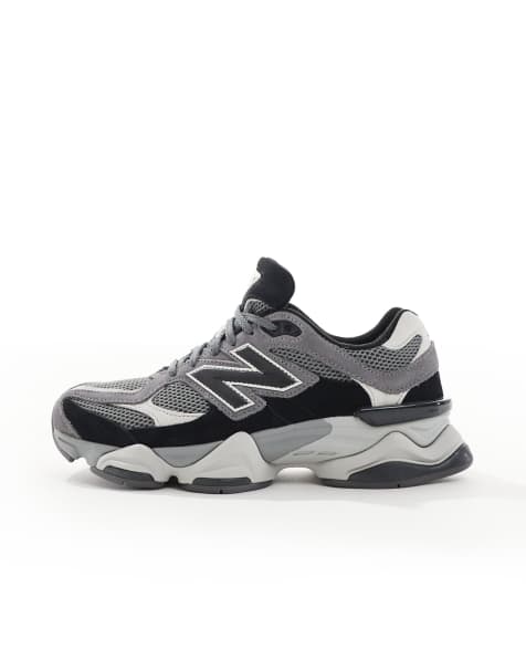 New Balance 9060 trainers in black and grey - view 2