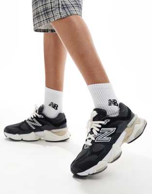 New Balance New Balance 9060 trainers in black and silver