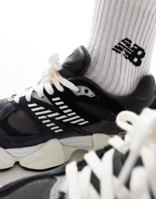 New Balance 9060 trainers in black and silver, 4 of 5