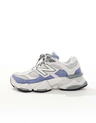 New Balance 9060 trainers in grey and blue