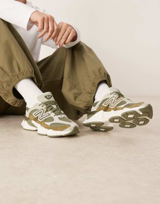 New Balance 9060 trainers in khaki, 2 of 5