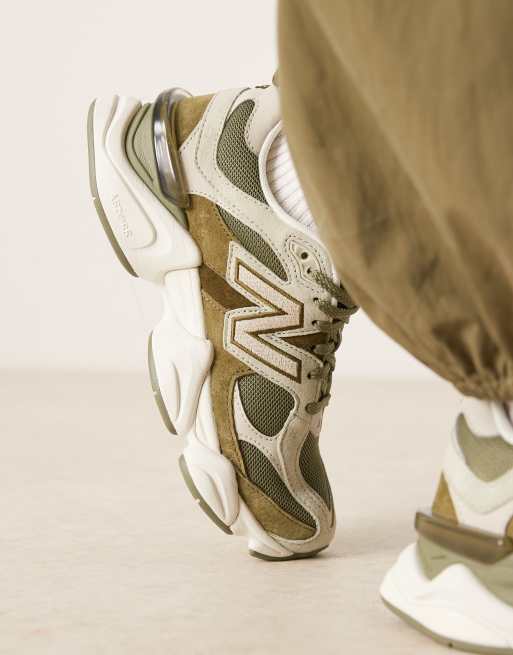 New Balance 9060 trainers in khaki, 3 of 5