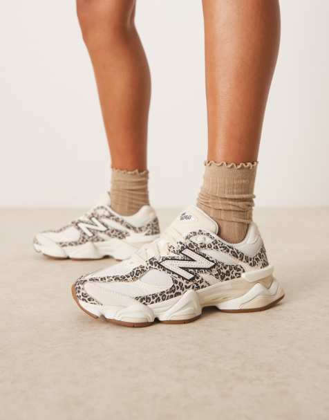 New Balance 9060 trainers in leopard print - Exclusive to ASOS - view 1