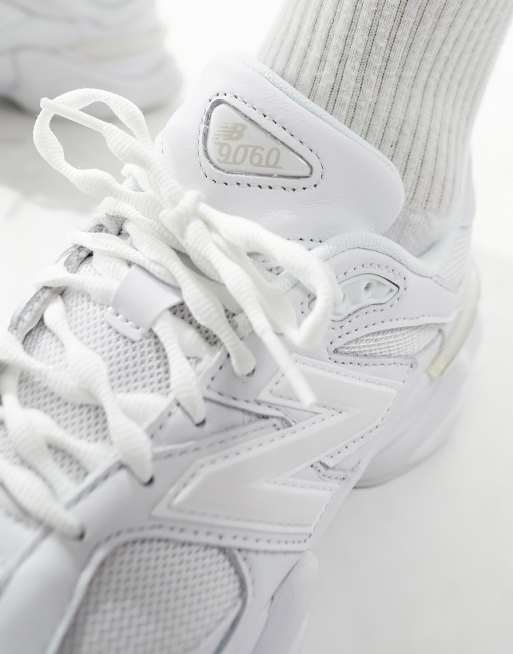 New Balance 9060 trainers in triple white