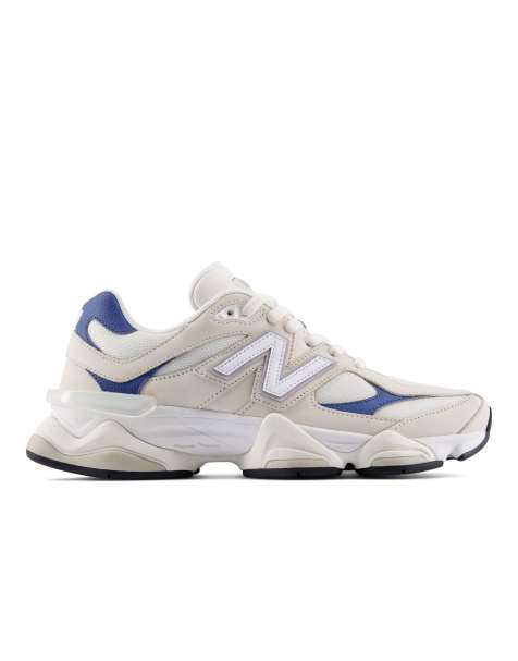 New Balance 9060 trainers in white and blue - view 1