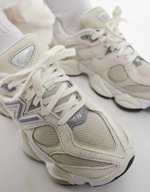 New Balance 9060 trainers in white and silver ASOS