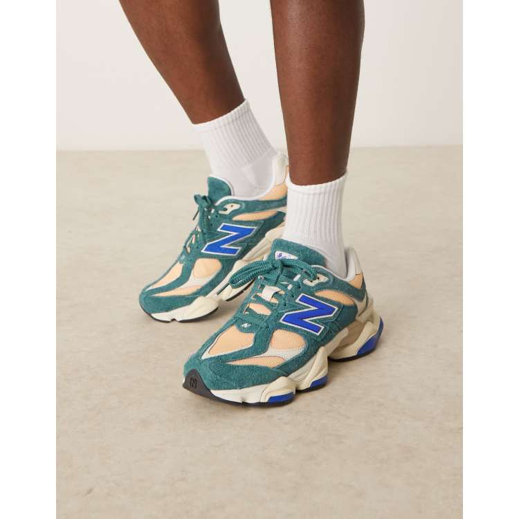 New Balance 9060 unisex sneaker in multi with blue detail | ASOS