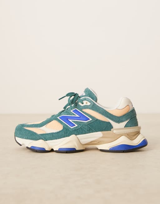 New Balance 9060 unisex sneaker in multi with blue detail