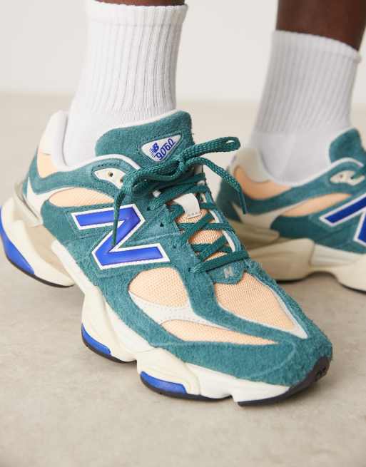 New Balance 9060 unisex sneaker in multi with blue detail