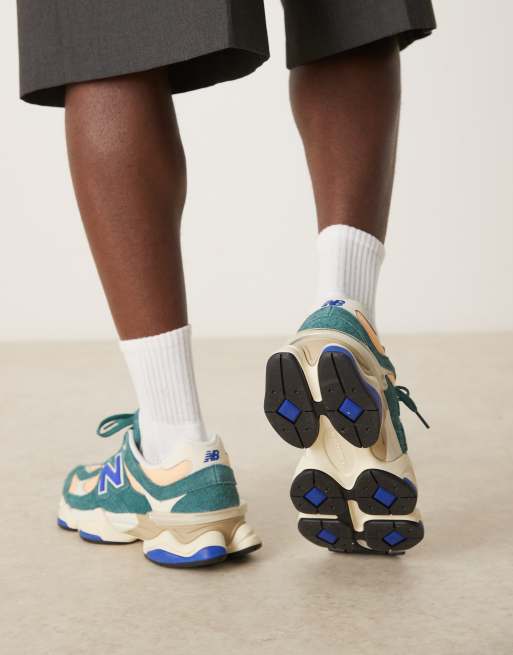 New Balance 9060 unisex sneaker in multi with blue detail