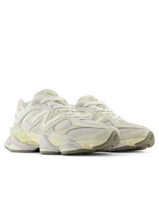 New Balance 9060 unisex sneakers in all white