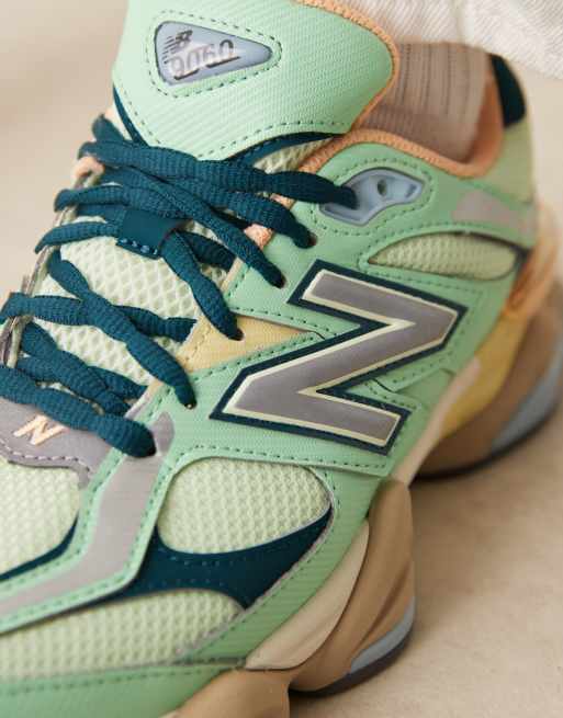 New Balance 9060 Unisex sneakers in green multi