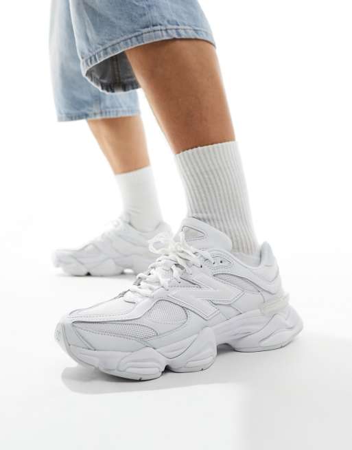 New Balance 9060 trainers in triple white