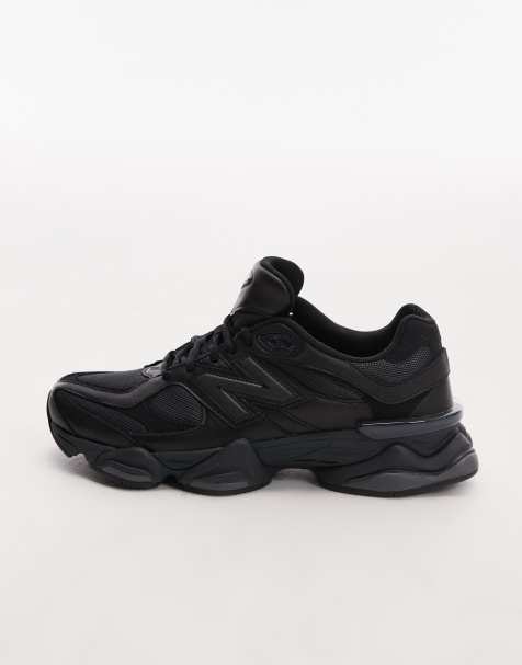 New Balance 9060 unisex trainers in triple black - view 2