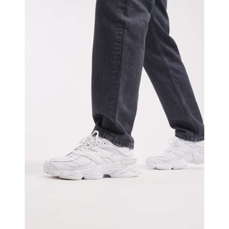 New Balance 9060 unisex trainers in triple white ASOS