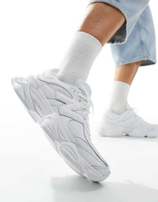 New Balance 9060 trainers in triple white