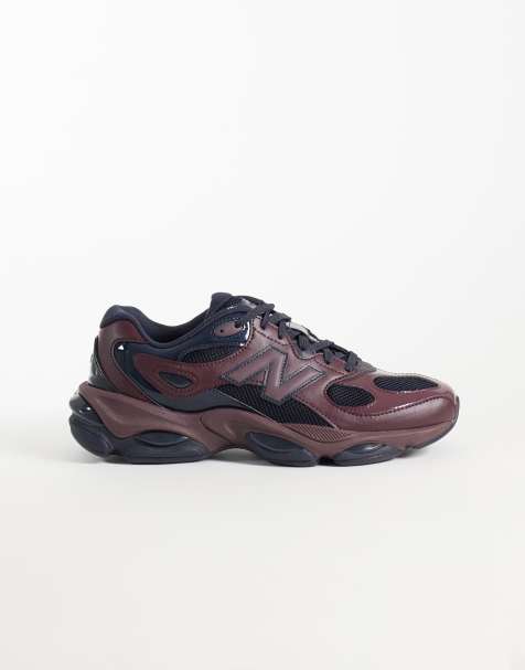 New Balance 983 baskets en cuir bordeaux - view 1