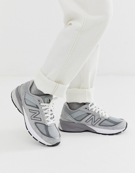 Comienzo campana metal New Balance 990 v5 sneakers in gray Made in USA | ASOS
