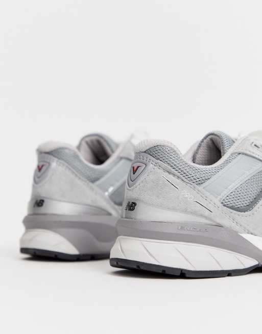 New Balance 990v5 グレー/ホワイト Womens New Balance 990v5 Running Shoe