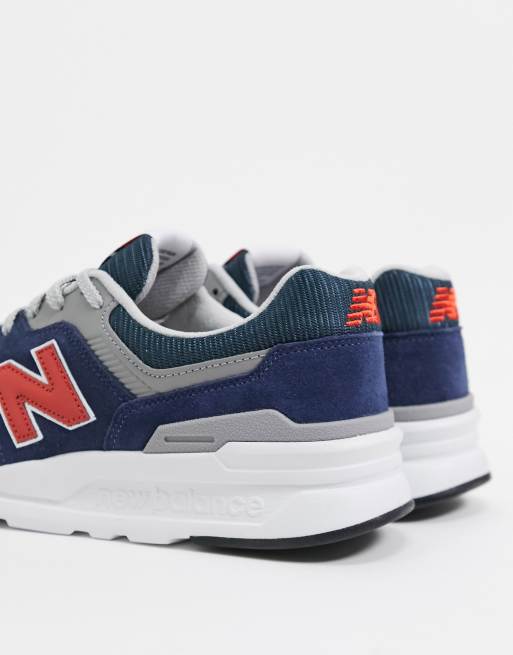 New Balance 997 Sneakers In Navy Asos
